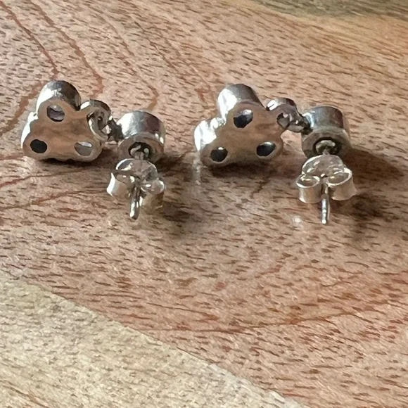 Sterling Silver Moonstone Gemstone Drop Earrings - Picture 4 of 5